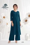 Rainbow Vol 3 By Sankheswer Vertican Plain Kurti With Bottom